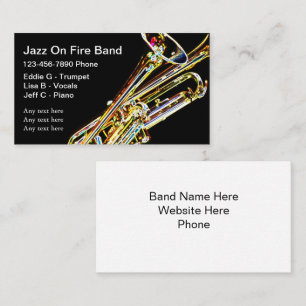 Jazzband Visitekaartjes
