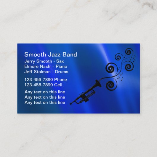 Jazzband Visitekaartjes (Voorkant)