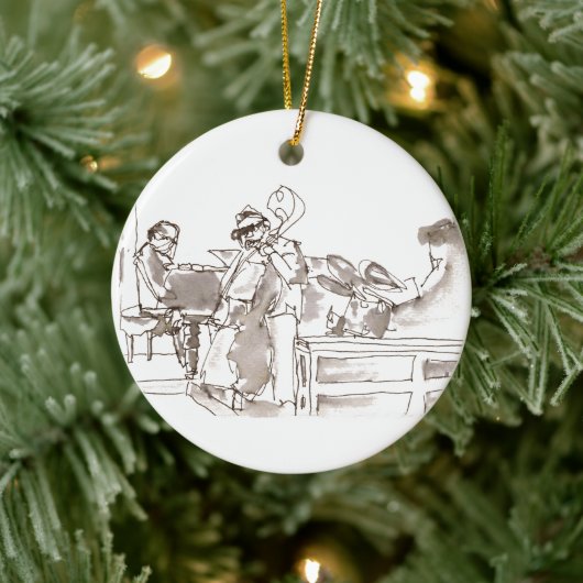 jazzbandkunst keramisch ornament (Boom)