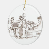 jazzbandkunst keramisch ornament (Links)
