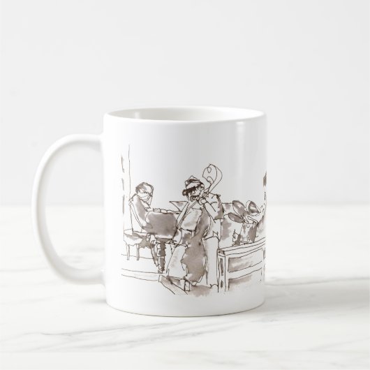 Jazzbandkunst Koffiemok (Links)