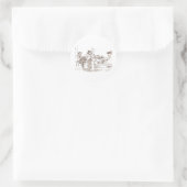 jazzbandkunst ronde sticker (Tas)