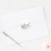 jazzbandkunst ronde sticker (Envelop)
