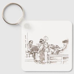 jazzbandkunst sleutelhanger