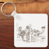 jazzbandkunst sleutelhanger (Voorkant)