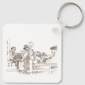 jazzbandkunst sleutelhanger (Achterkant)