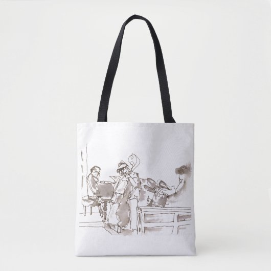 Jazzbandkunst Tote Bag (Voorkant)