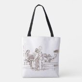 Jazzbandkunst Tote Bag (Achterkant)