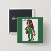 Jazzbo Jackson Vierkante Button 5,1 Cm (Voorkant /achterkant)