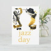 jazzdag kaart (Staand voorkant)
