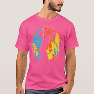 Jazzgenres met saxofonist t-shirt