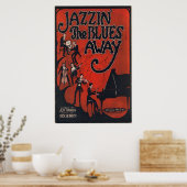 Jazzin de Blues Away Poster (Keuken)