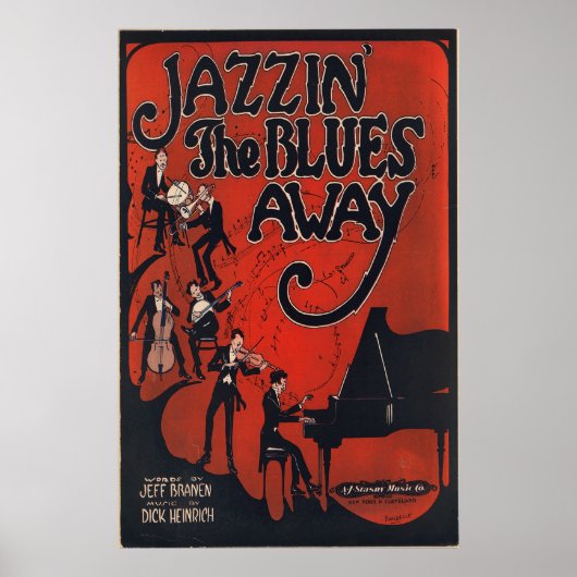 Jazzin de Blues Away Poster (Voorkant)