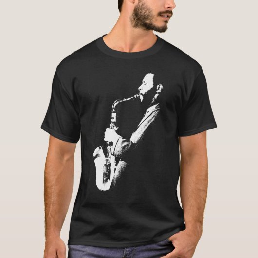 Jazzman - Saxophone Player T-shirt (Voorkant)
