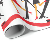 jazzmusici - iconen set . Geïsoleerd op witte basi Cadeaupapier (Rol Hoek)