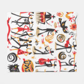 jazzmusici - iconen set . Geïsoleerd op witte basi Fleece Deken (Voorkant (Horizontaal))