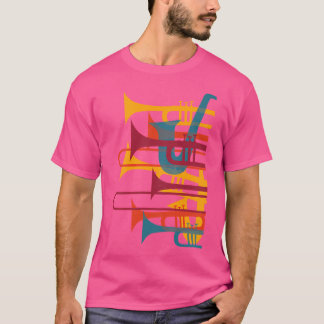 Jazzmusicus Trompet Retro Shirt 70