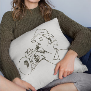 Jazzmuziek liefhebber trompetspeler kussen