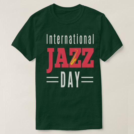 jazzmuziek t-shirt (Design voorkant)