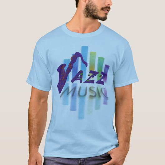 jazzmuziek t-shirt (Voorkant)