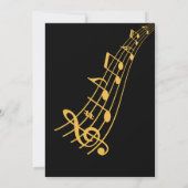 Jazzmuziek trompet verjaardag kaart (Achterkant)