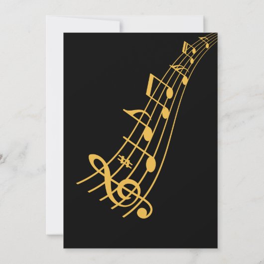 Jazzmuziek trompet verjaardag kaart (Achterkant)