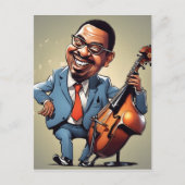 jazzmuzikanten briefkaart (Voorkant)