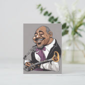 jazzmuzikanten briefkaart (Staand voorkant)