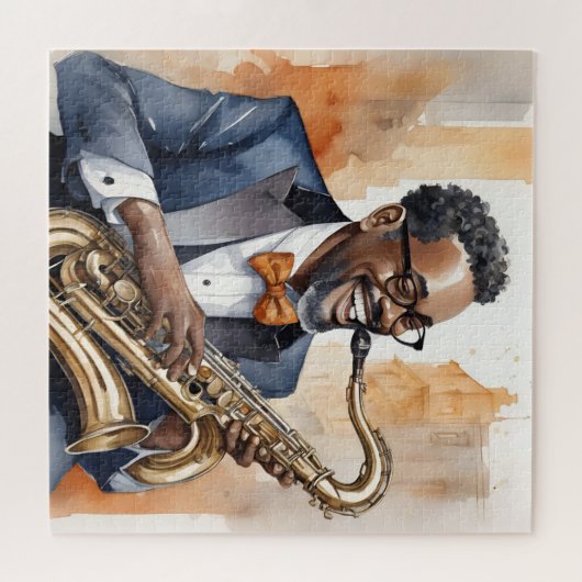 jazzmuzikanten legpuzzel (Horizontaal)