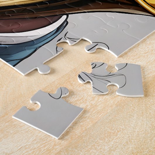 jazzmuzikanten legpuzzel (Zijkant)