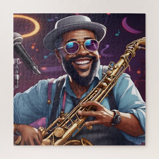 jazzmuzikanten legpuzzel (Verticaal)