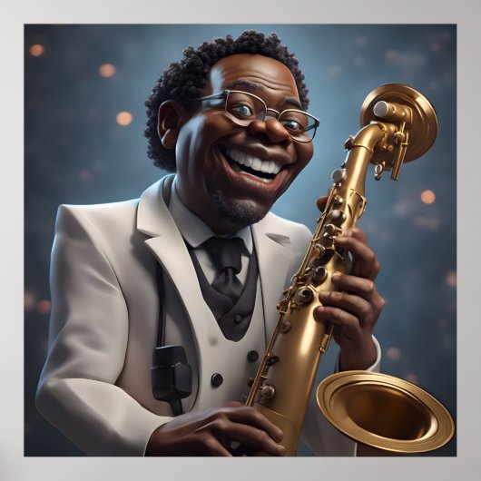 jazzmuzikanten poster (Voorkant)