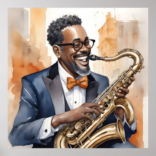 jazzmuzikanten poster (Voorkant)