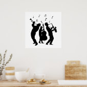 Jazzmuzikanten Poster (Keuken)