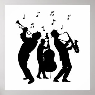 Jazzmuzikanten Poster