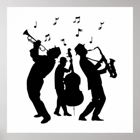 Jazzmuzikanten Poster (Voorkant)