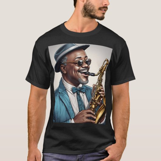 jazzmuzikanten t-shirt (Voorkant)