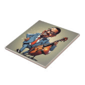 jazzmuzikanten tegeltje (Zijkant)