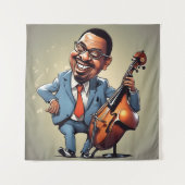 jazzmuzikanten wandkleed (Voorkant)