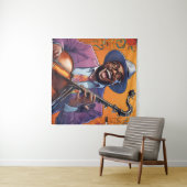 jazzmuzikanten wandkleed (In Situ (horizontaal))