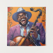 jazzmuzikanten wandkleed (Voorkant)
