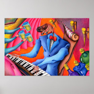 Jazzpianist. Poster