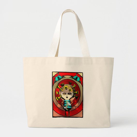 Jazzplayer 2012 grote tote bag (Voorkant)