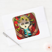 Jazzplayer 2012 vierkante sticker (Envelop)