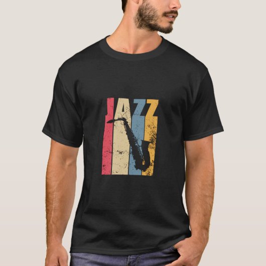  jazzsaxofoongeschenk t-shirt (Voorkant)