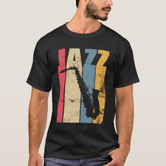 jazzsaxofoongeschenk t-shirt (Voorkant)
