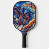 jazzsymfonie pickleball paddle (Achterkant)