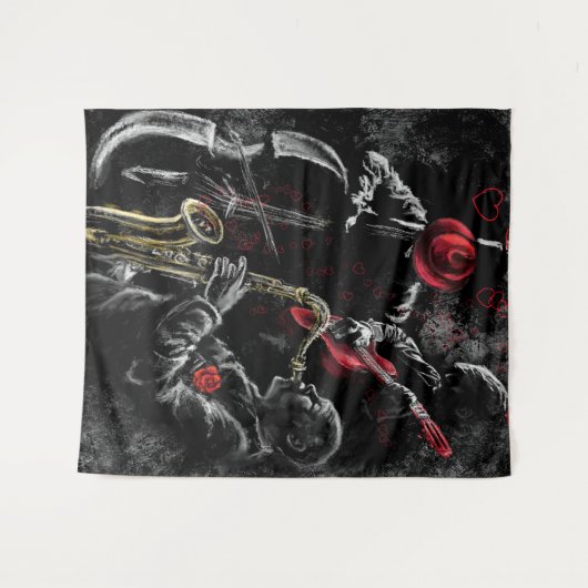 jazztapijt wandkleed (Voorkant (horizontaal))