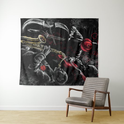 jazztapijt wandkleed (In Situ (horizontaal))