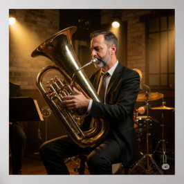  jazztubaspeler poster